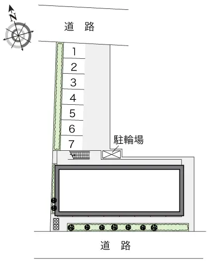 ★手数料０円★八尾市太田　月極駐車場（LP）